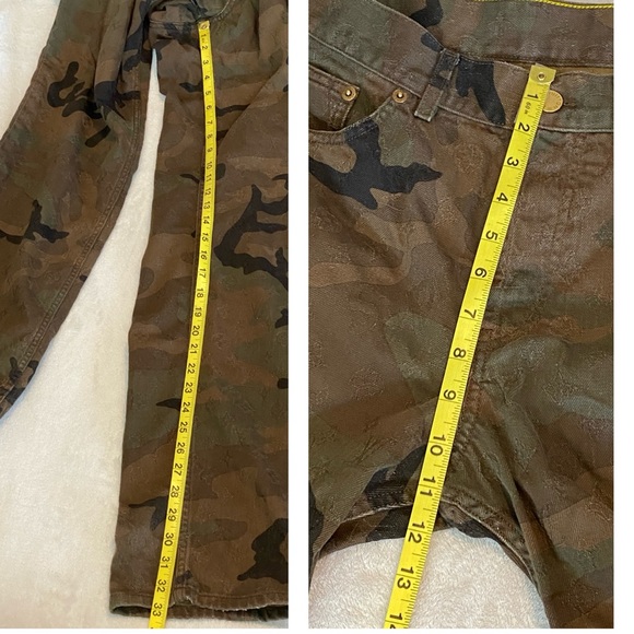 Authentic Louis Vuitton X Supreme jacquard denim  camo pants 5 pockets 32X33 - Picture 15 of 16